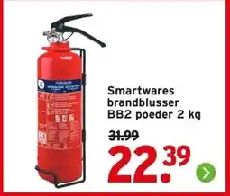 GAMMA Smartwares brandblusser BB2 poeder aanbieding