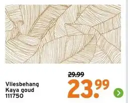 GAMMA Vliesbehang Kaya goud 111750 aanbieding