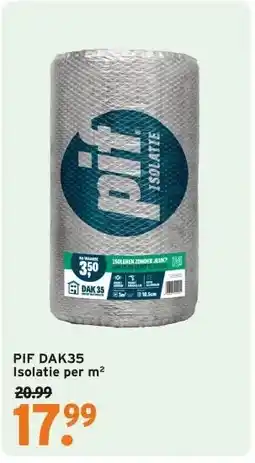 GAMMA PIF DAK35 Isolatie aanbieding