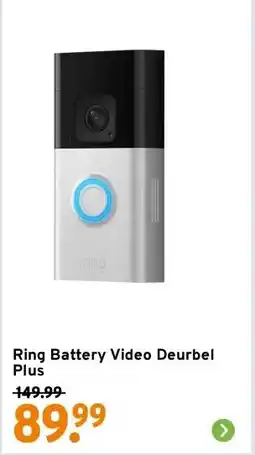 GAMMA Ring Battery Video Deurbel Plus aanbieding