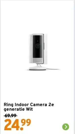 GAMMA Ring Indoor Camera 2e generatie Wit aanbieding