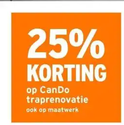 GAMMA CanDo traprenovatie ook op maatwerk aanbieding