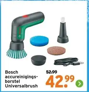GAMMA Bosch accureinigings- borstel Universalbrush aanbieding