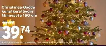 GAMMA Christmas Goods kunstkerstboom Minnesota aanbieding