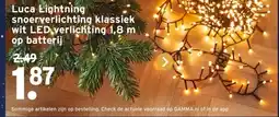 GAMMA Luca Lightning snoerverlichting klassiek wit LED verlichting aanbieding