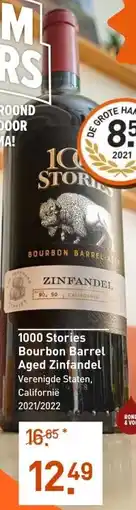Gall & Gall 1000 Stories Bourbon Barrel Aged Zinfandel 75CL aanbieding