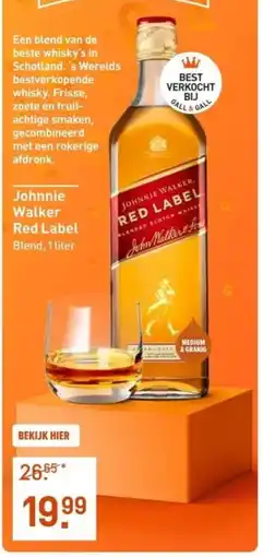 Gall & Gall Johnnie Walker Red Label aanbieding