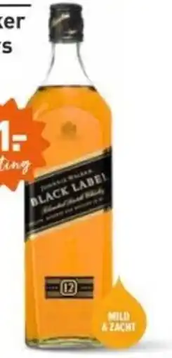 Gall & Gall Johnnie Walker Black 12 Years aanbieding