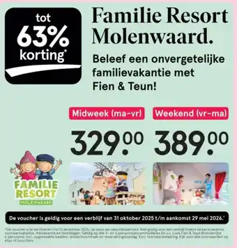 Etos Familie Resort Molenwaard aanbieding