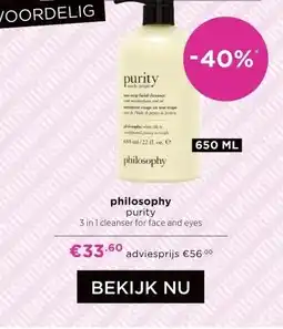ICI Paris XL philosophy purity aanbieding