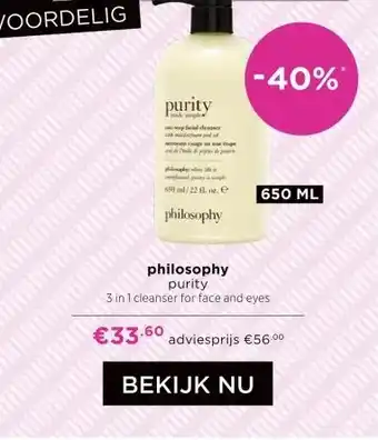 ICI Paris XL philosophy purity aanbieding