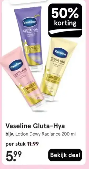 Etos Vaseline Gluta Hya aanbieding