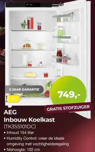 EP Beerepoot AEG Inbouw Koelkast aanbieding