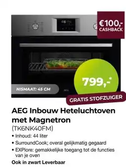 EP Beerepoot AEG Inbouw Heteluchtoven met Magnetron aanbieding