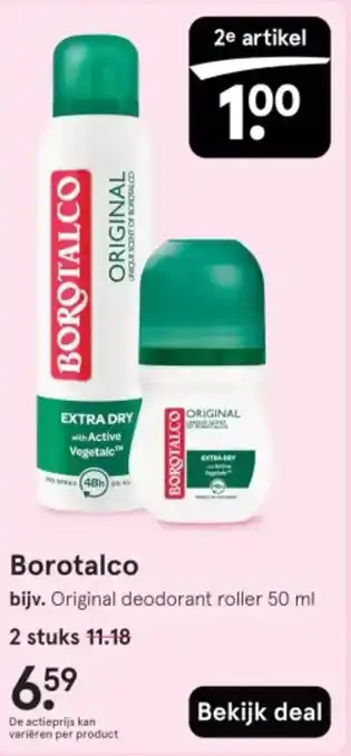 Etos Borotalco aanbieding