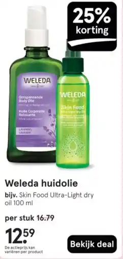 Etos Weleda huidolie aanbieding