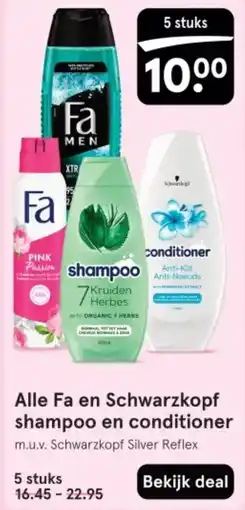 Etos Alle Fa en Schwarzkopf shampoo en conditioner aanbieding
