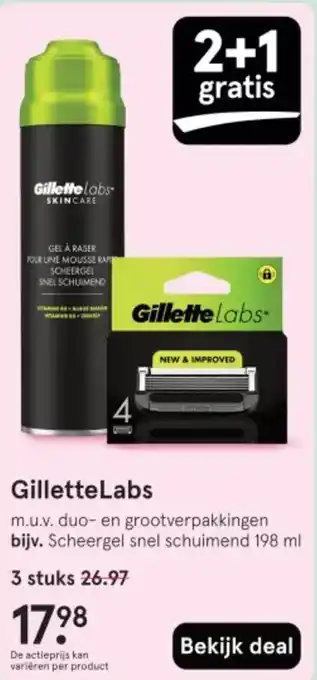 Etos GilletteLabs aanbieding