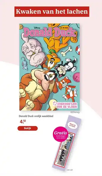 Bruna Donald Duck vrolijk weekblad aanbieding