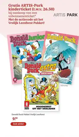 Bruna Donald Duck Pakket Vrolijk Leesfeest aanbieding