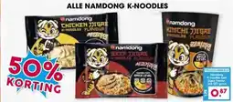 Boon`s Markt ALLE NAMDONG K-NOODLES aanbieding