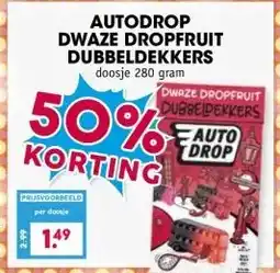 Boon`s Markt AUTODROP DWAZE DROPFRUIT DUBBELDEKKERS aanbieding