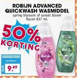 Boon`s Markt ROBIJN ADVANCED QUICKWASH WASMIDDEL aanbieding