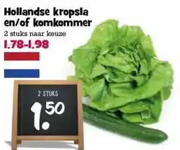 Boon`s Markt Hollandse kropsla en/of komkommer aanbieding