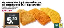 Boon`s Markt Kip cordon bleu, kip krokantschnitzels, kip satéschnitzels en/of kipschnitzels aanbieding