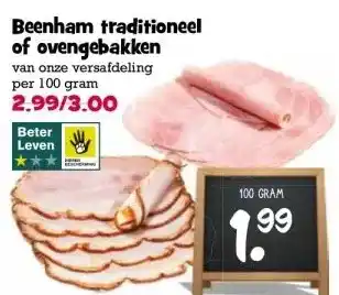 Boon`s Markt Beenham traditioneel of ovengebakken aanbieding