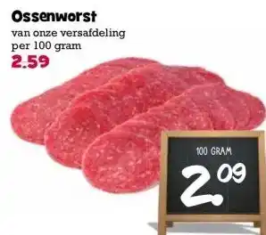 Boon`s Markt Ossenworst aanbieding