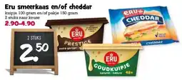 Boon`s Markt Eru smeerkaas en/of cheddar aanbieding