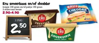 Boon`s Markt Eru smeerkaas en/of cheddar aanbieding