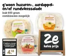 Boon`s Markt gwoon huzaren-, aardappel- en/of rundvleessalade aanbieding