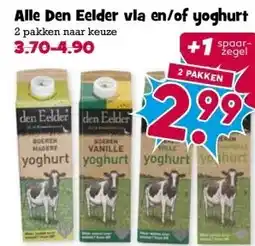 Boon`s Markt Alle Den Eelder vla en/of yoghurt aanbieding