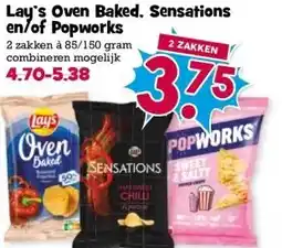 Boon`s Markt Lay's Oven Baked. Sensations en/of Popworks aanbieding