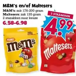 Boon`s Markt M&M's en/of Maltesers aanbieding
