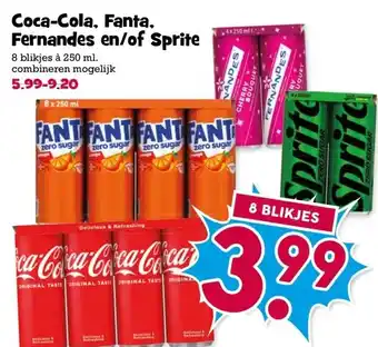 Boon`s Markt Coca-Cola, Fanta, Fernandes en/of Sprite aanbieding