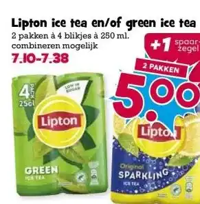 Boon`s Markt Lipton ice tea en/of green ice tea aanbieding