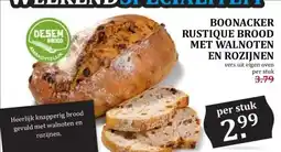Boon`s Markt BOONACKER RUSTIQUE BROOD MET WALNOTEN EN ROZIJNEN aanbieding