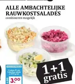 Boon`s Markt ALLE AMBACHTELIJKE RAUWKOSTSALADES aanbieding