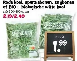 Boon`s Markt Rode kool, sperziebonen, snijbonen of BIO+ biologische witte kool aanbieding