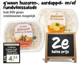 Boon`s Markt g'woon huzaren-, aardappel- en/of rundvleessalade aanbieding