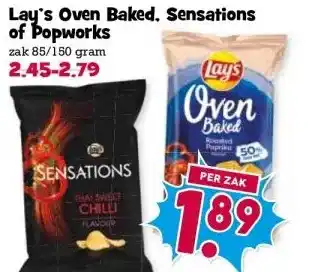Boon`s Markt Lay's Oven Baked. Sensations of Popworks aanbieding