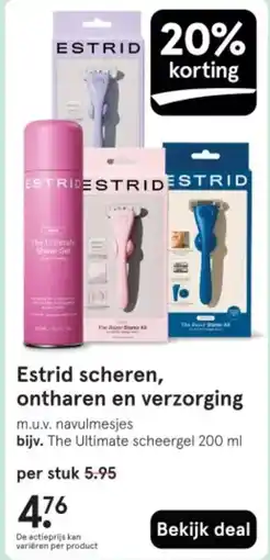Etos Estrid scheren, ontharen en verzorging aanbieding