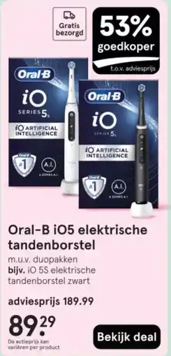 Etos Oral-B i05 elektrische tandenborstel aanbieding