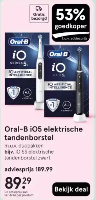 Etos Oral-B i05 elektrische tandenborstel aanbieding