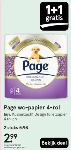 Etos Page wc-papier 4 rol aanbieding