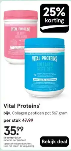Etos Vital Proteins aanbieding