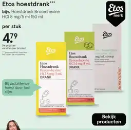 Etos Etos hoestdrank aanbieding